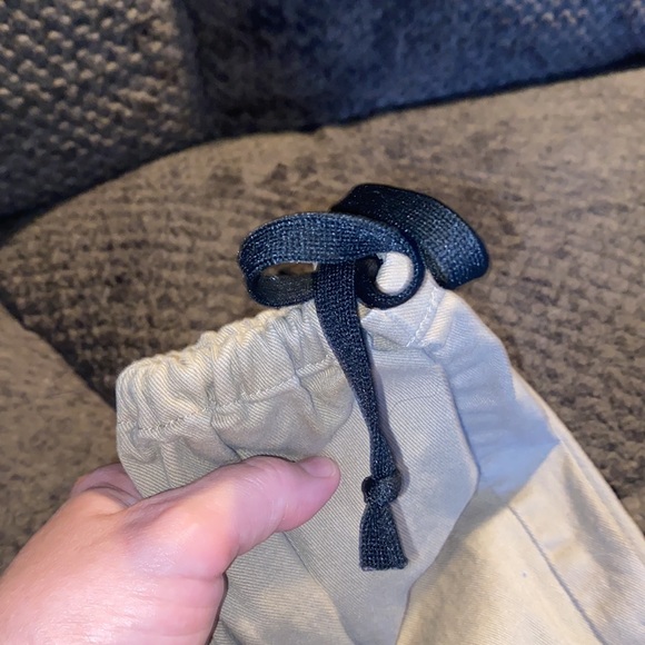 Khaki cargo style pants elastic ankles size medium EUC - Picture 3 of 16